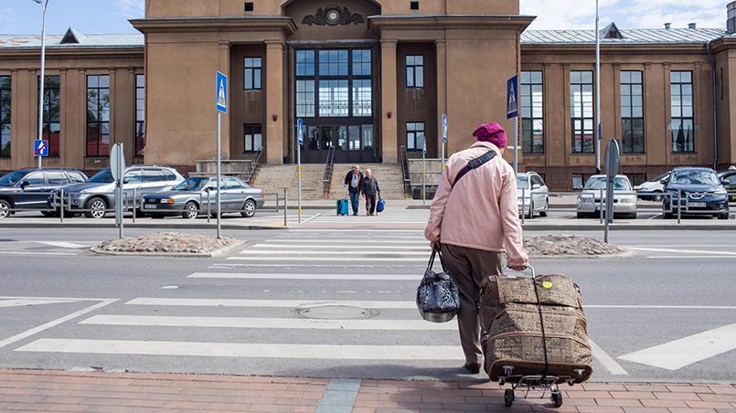 Железнодорожный вокзал в Даугавпилсе / Фото: Delfi