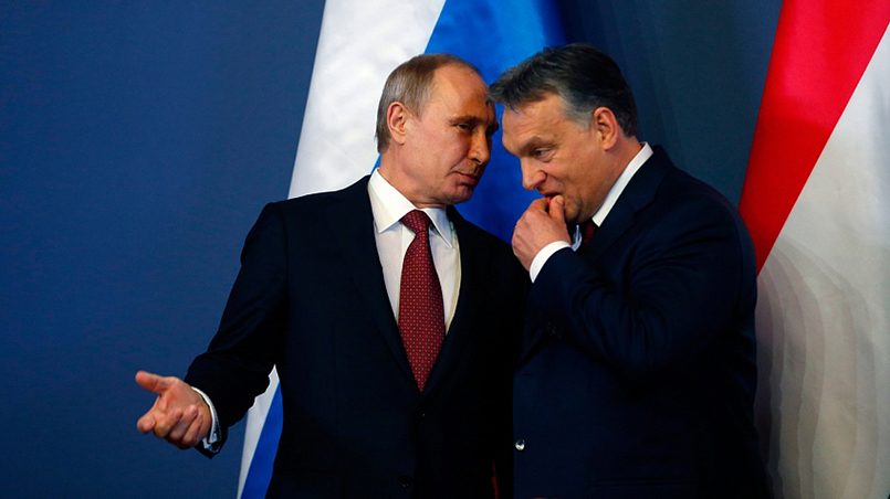 Президент России Владимир Путин и премьер-министр Венгрии Виктор Орбан / Фото: newspull.ru