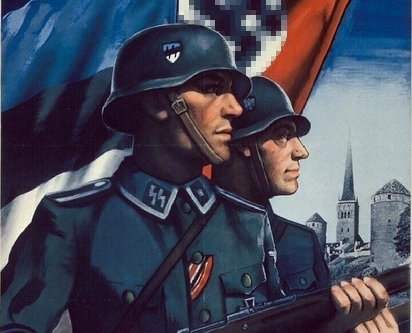 Фрагмент одного из плакатов эстонского легиона ваффен СС / deviantart.com
