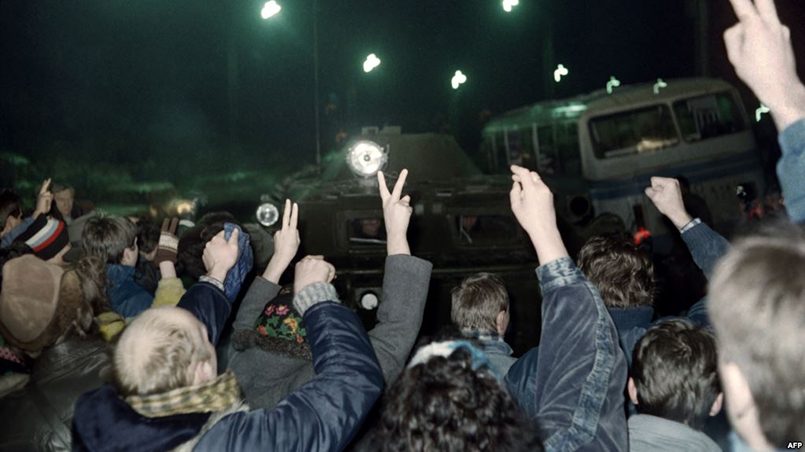 Вильнюс, январь 1991 года / Фото: svoboda.org