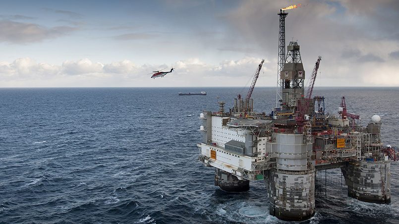  Северное море, буровая платформа «Statoil» / Фото: svopi.ru