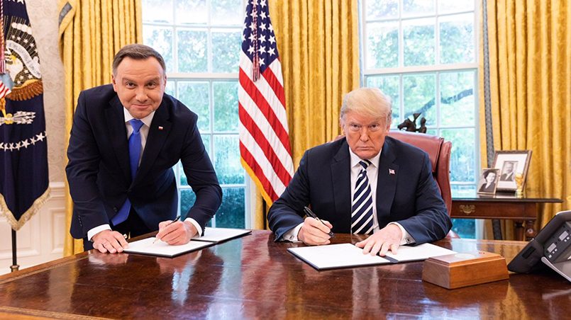 Президенты Польши и США Анджей Дуда и Дональд Трамп / Фото: gazeta.ru