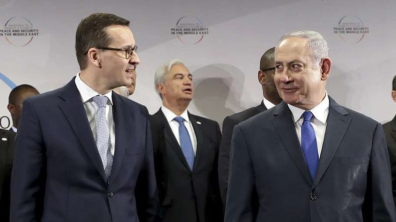 Премьер-министр Польши Матеуш Моравецкий и премьер-министр Израиля Беньямин Нетаньяху / Фото: AP Photo/ ТАСС