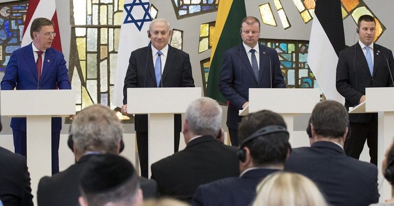 Пресс-конференция Биньямина Нетаньяху с премьер-министрами трех Прибалтийских республик / Фото: pravdanews.info