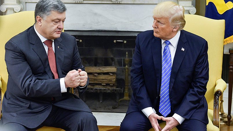 Президент Украины Петр Порошенко и президент США Дональд Трамп / Фото: Газета.Ру