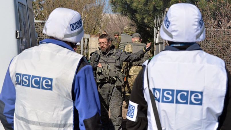 Члены мониторинговой миссии ОБСЕ в Донбассе / Фото: svoboda.org