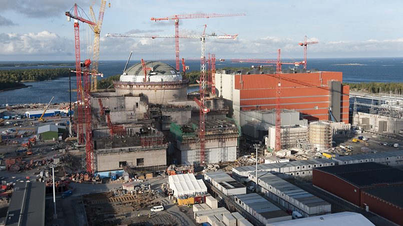 Строительство АЭС «Олкилуото». Фото: atomic-energy.ru
