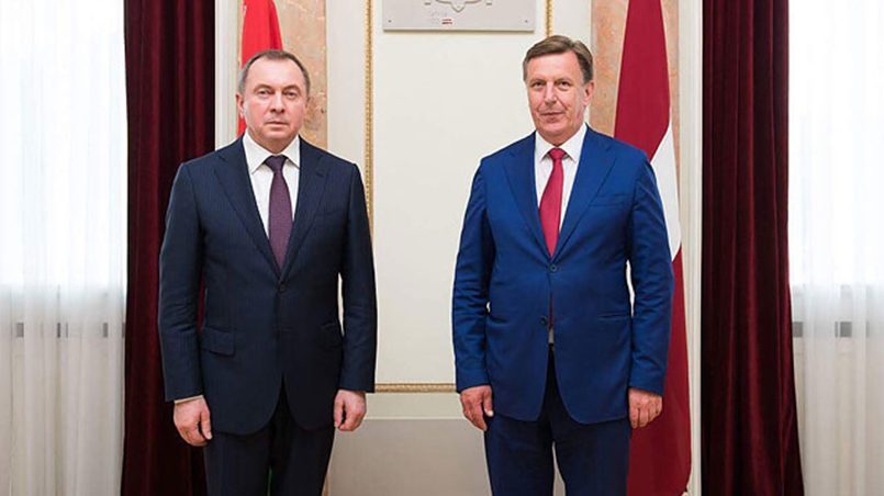 Владимир Макей и Марис Кучинскис / Фото: twitter премьер-министра Латвии
