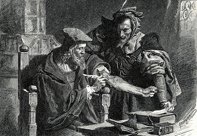 Доктор Фауст, один из известнейших магов-естествоиспытателей средневековой Германии