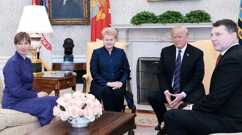 Дональд Трамп на встрече с лидерами стран Балтии / Фото: mignews.ru