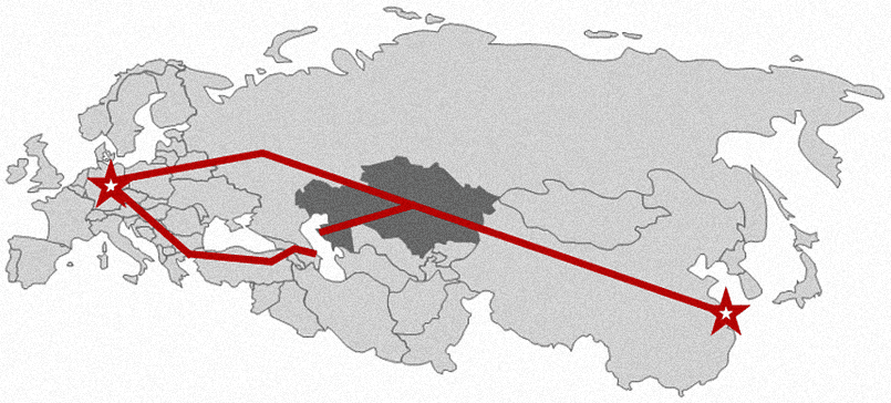 Железнодорожные соединения между Дуйсбургом и Шанхаем через Казахстан / Фото: forbes.kz