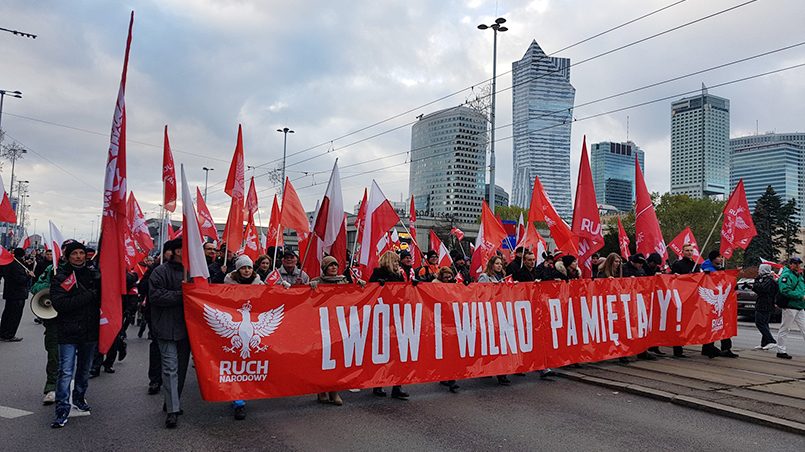 Марш независимости в Варшаве, 2017 г. Фото: twitter.com/Tomasz_Cynkier