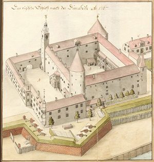 Рижский замок времен заключения Брауншвейгского семейства