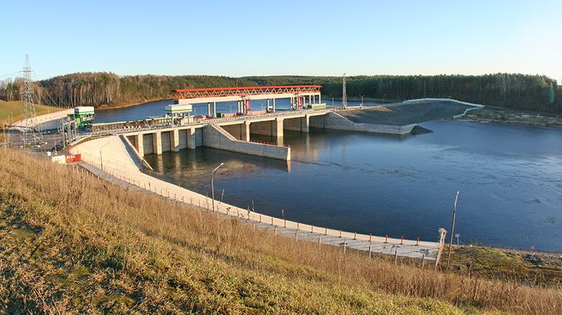 Гродненская ГЭС на р. Неман. Фото: minenergo.gov.by 