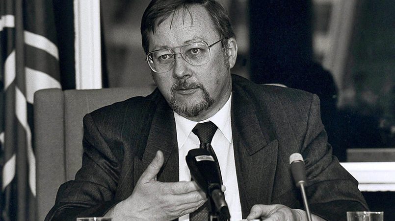 V. Landsbergis, Strasburas, 1990 metų liepos 9 / Nuotr.: CVCE 