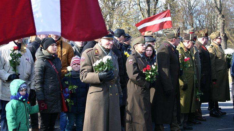 Парад сторонников Латышского легиона ваффен СС 16 марта, центр Риги, наше время