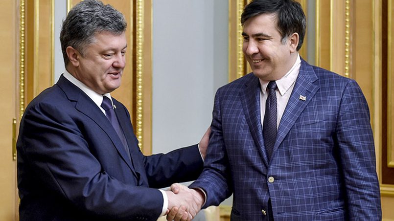 Петр Порошенко и Михаил Саакашвили / Фото: Николай Лазаренко, ТАСС