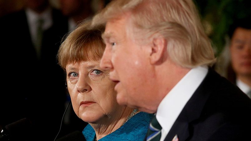 Ангела Меркель и Дональд Трамп / Фото: moscow-baku.ru