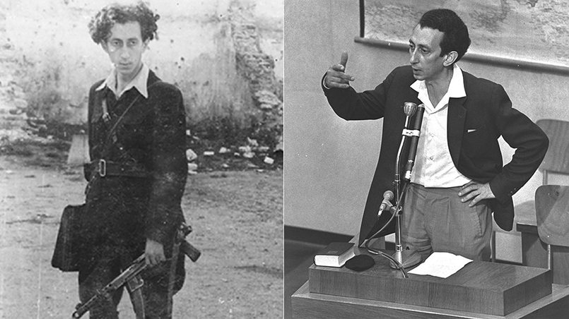 Абба Ковнер в 1943 году и на процессе Эйхмана в 1961 / Фото: hadashot