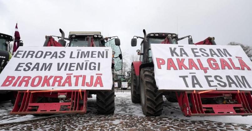 Фермеры Латвии начинают массовую акцию протеста