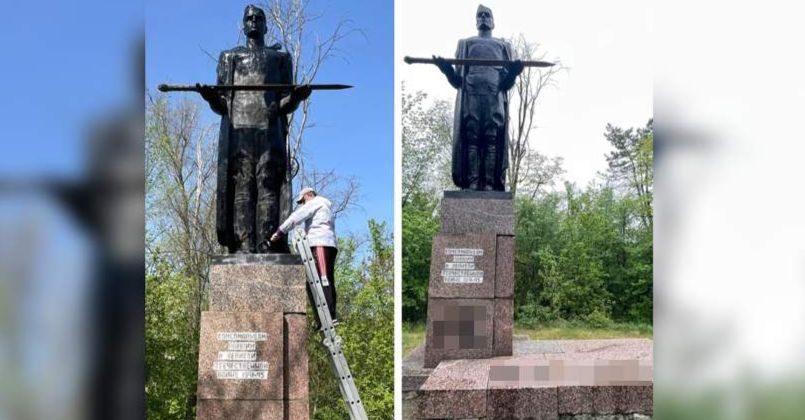 В Молдове неизвестные осквернили памятник комсомольцам