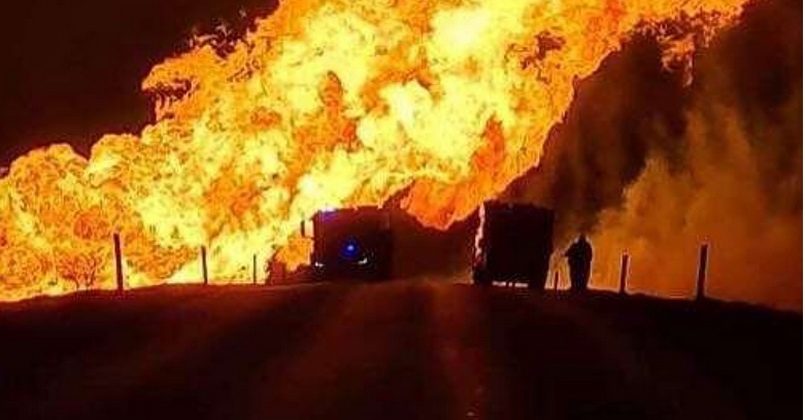 В Литве произошел взрыв на магистральном газопроводе