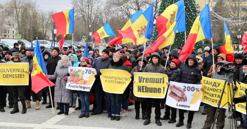 В Молдове прошел антиправительственный митинг оппозиции