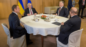 Во время саммита Украина-ЕС (Мартин Шульц справа)