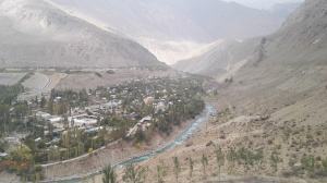 Город Хорог, столица Горно-бадахшанской автономной области Таджикистана