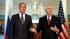 Сергей Лавров и госсекретарь США Рекс Тиллерсон в ходе встречи 17 сентября в постпредстве РФ при ООН в Нью-Йорке