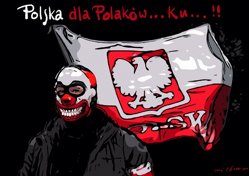 Надпись: «Польша для поляков» / Фото: WP Opinie — Wirtualna Polska