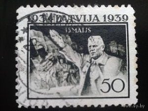 Почтовая марка, Латвия, 1939 г.