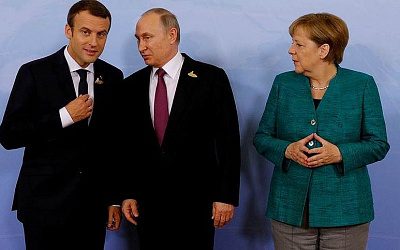 Путин предложил Макрону и Меркель отговорить Киев от провокаций в Донбассе