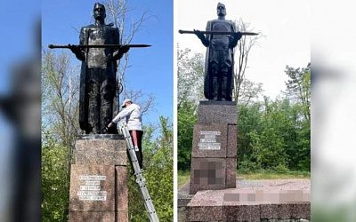 В Молдове неизвестные осквернили памятник комсомольцам