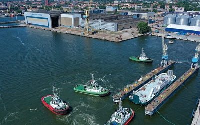 В Клайпедском порту началась реконструкция судостроительных причалов