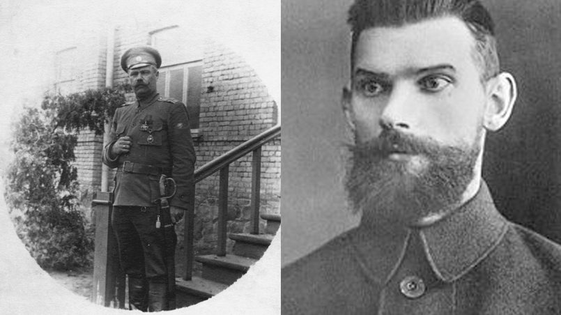 Слева направо: Петр Славен, освободитель Казани | Рейнгольд Берзинь, командующий латышскими стрелковыми подразделениями
