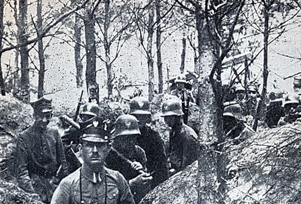 Польские солдаты на польско-германском фронте, январь 1919 года. Фото: Public Domain / Wikimedia