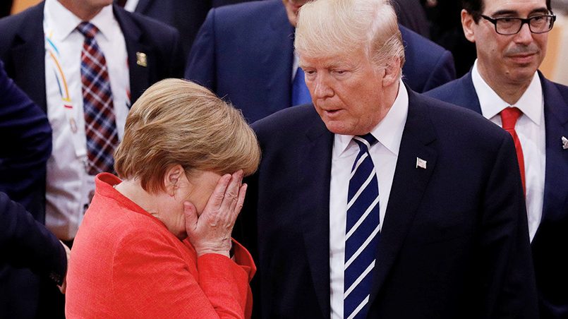 Президент США Дональд Трамп и канцлер Германии Ангела Меркель / Фото: novorosinform.org