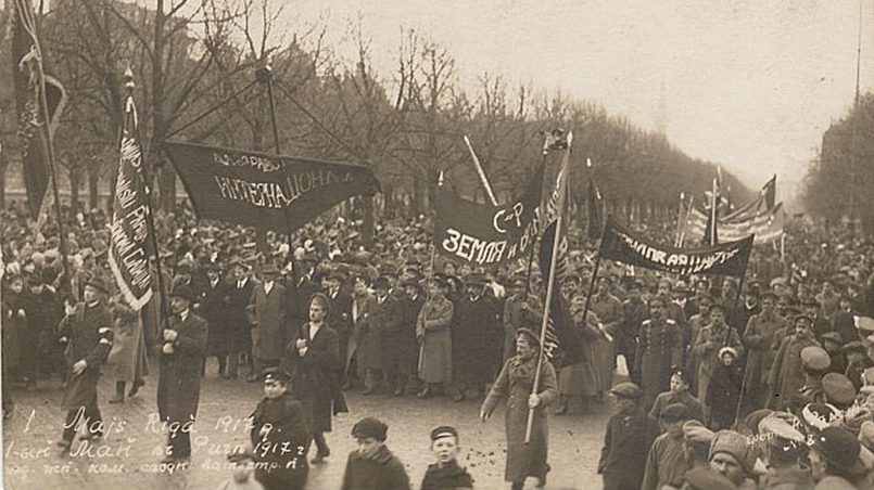 Рабочая демонстрация 1 мая 1917 года в Риге