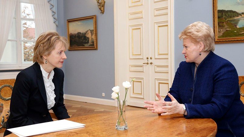 Asta Skaisgirytė (kairėje) ir Lietuvos prezidentė Dalia Grybauskaitė / Nuotr.: grybauskaite1.lrp.lt