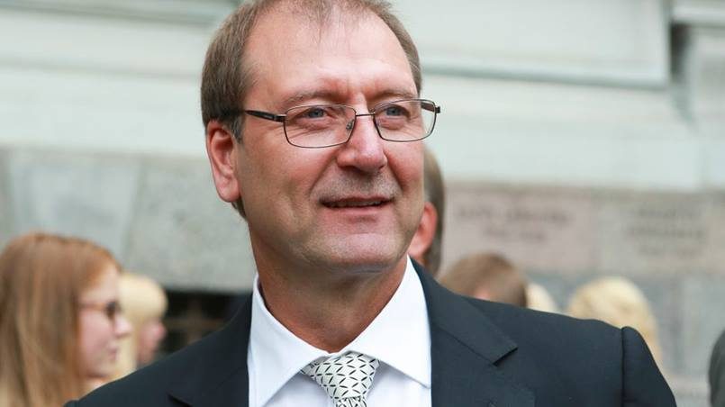 Виктор Успасских, председатель Партии труда / Фото: diena.lt