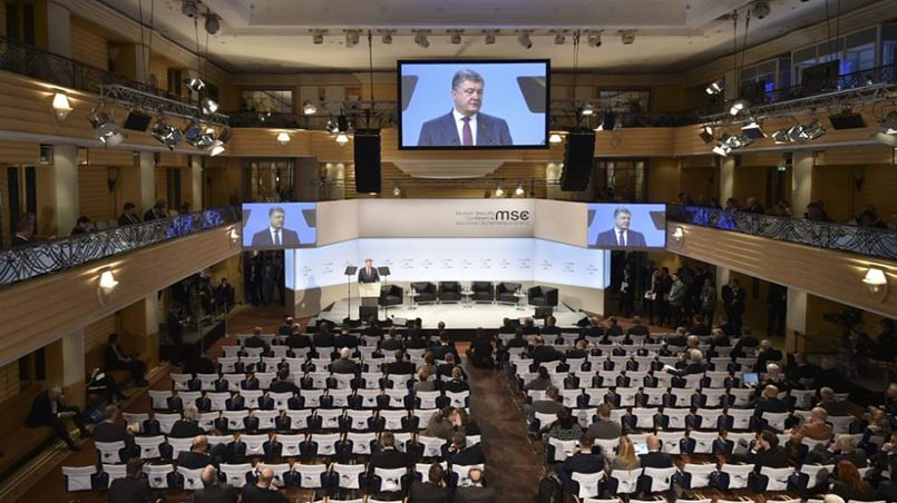 Петр Порошенко на Мюнхенской конференции / Фото: Прямий