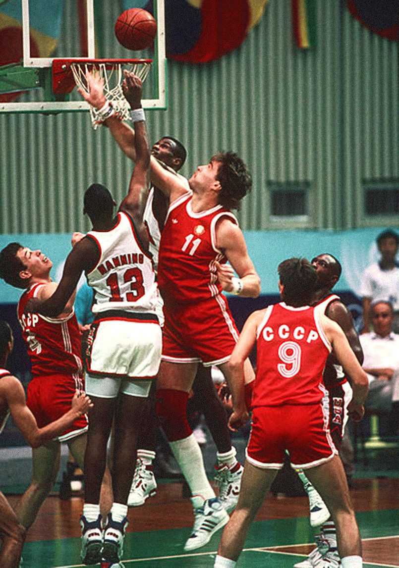 Арвидас Сабонис, 11 номер, Олимпийские игры 1988 года, СССР против США / Фото: wikipedia