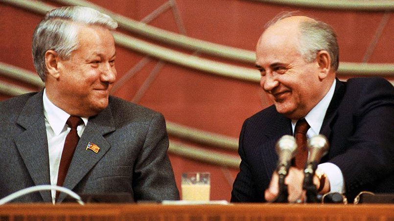 Boris Jelcin ir Michail Gorbačiov / Nuotr.: RIA Novosti 