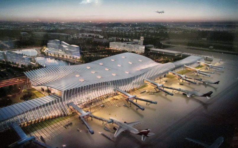Проект нового аэровокзала под названием «Крымская волна» / Источник: nahnews.org