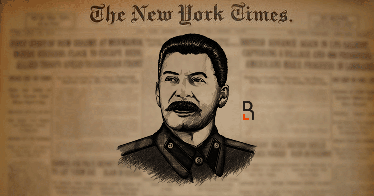 В интервью с корреспондентом «Нью-Йорк Таймс» Уолтером Дюранти 25 декабря 1933 года «корреспондент спросил Сталина, когда и почему он взял это имя / Коллаж RuBaltic.Ru