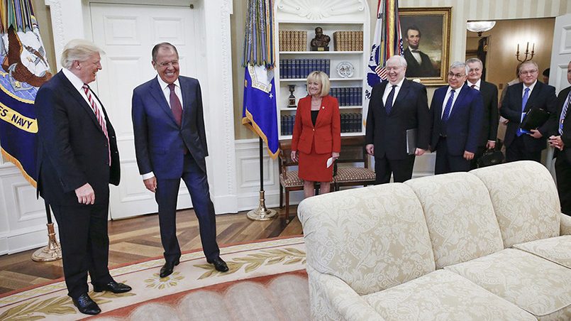 Сергей Лавров и Дональд Трамп в Белом доме / Фото: tvc.ru