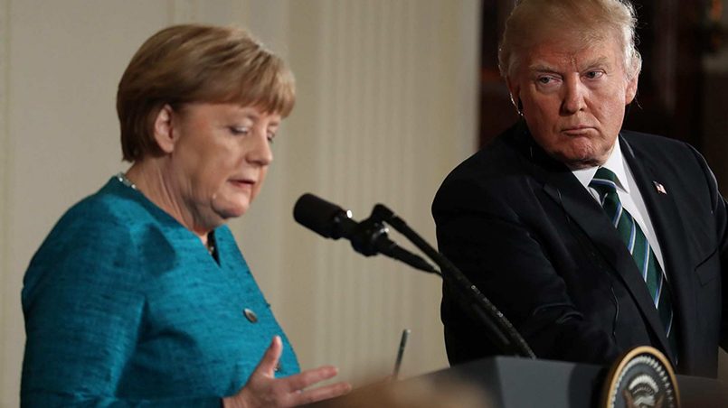 Ангела Меркель и Дональд Трамп / Фото: rusvesna.su