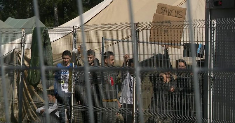«Мы не скот!»: в Литве нелегалы провели акцию протеста в лагере для беженцев