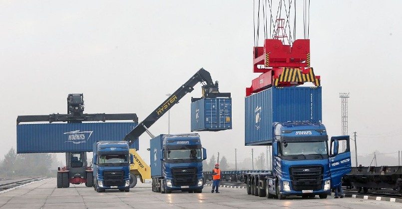 В Калининградской области начал работу терминал для контейнерных перевозок между ЕС и Китаем